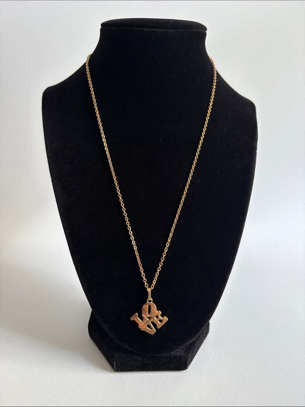 Monet Gold LOVE Pendant Necklace Women Jewelry